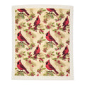 Red Cardinal Christmas Swedish Dishcloth
