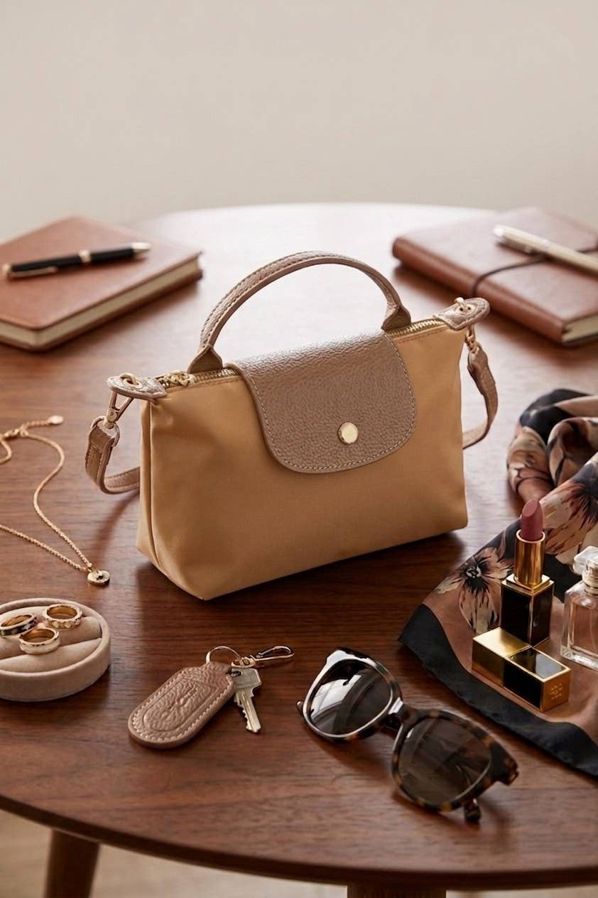 Trendy Color Block Flap Mini Handbag: DK RED-198064 / OS