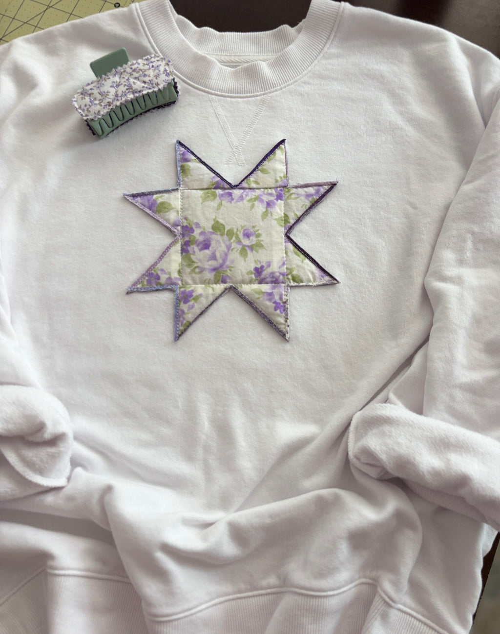 Handmade Quilted Star Sweatshirt