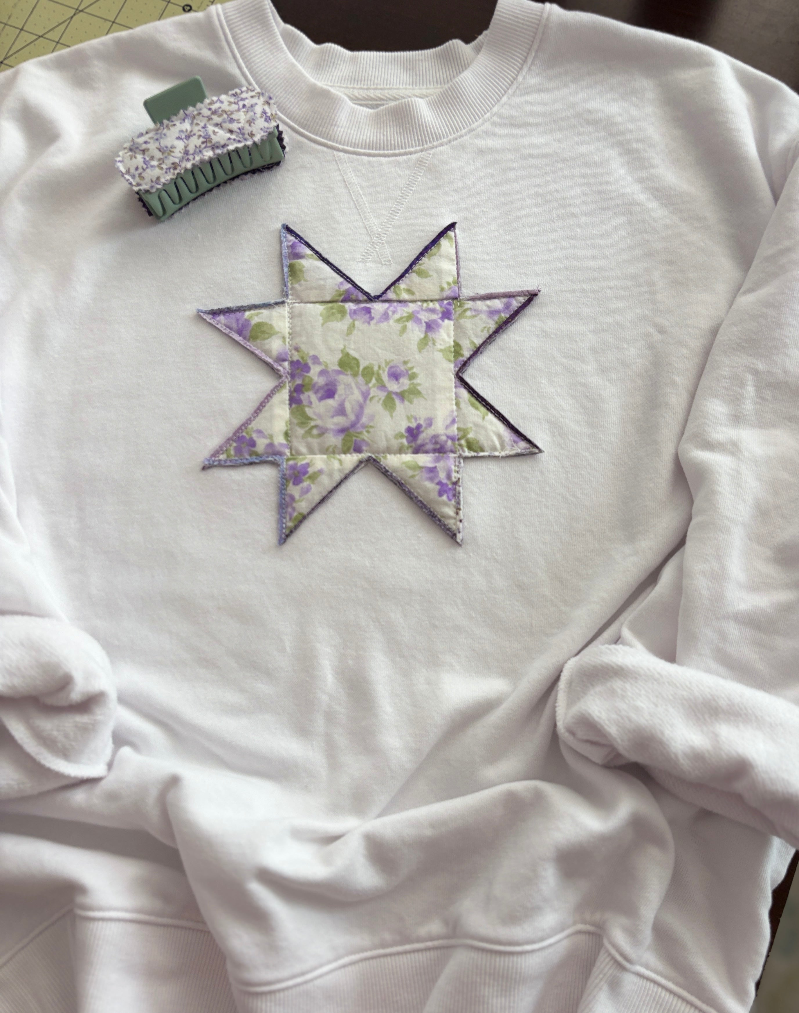 Handmade Quilted Star Sweatshirt