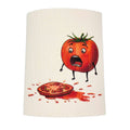 Tomato Homicide Funny Cartoon Swedish Dishcloth